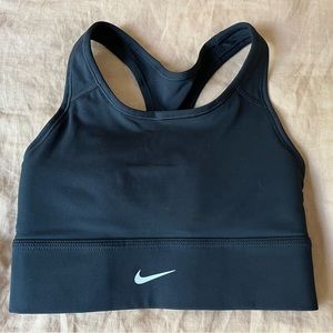 Black XS Nike padded longline sports bra
